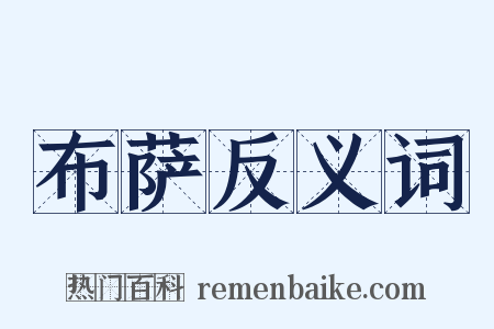 布萨反义词是什么意思的图片
